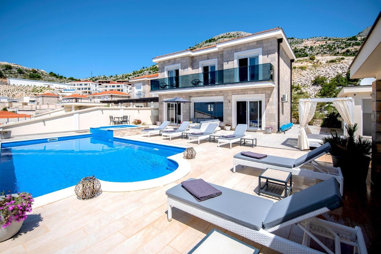 Luxury Villa Miriam With Private Pool And Jet Pool Near Dubrovnik Ivanica Kültér fotó