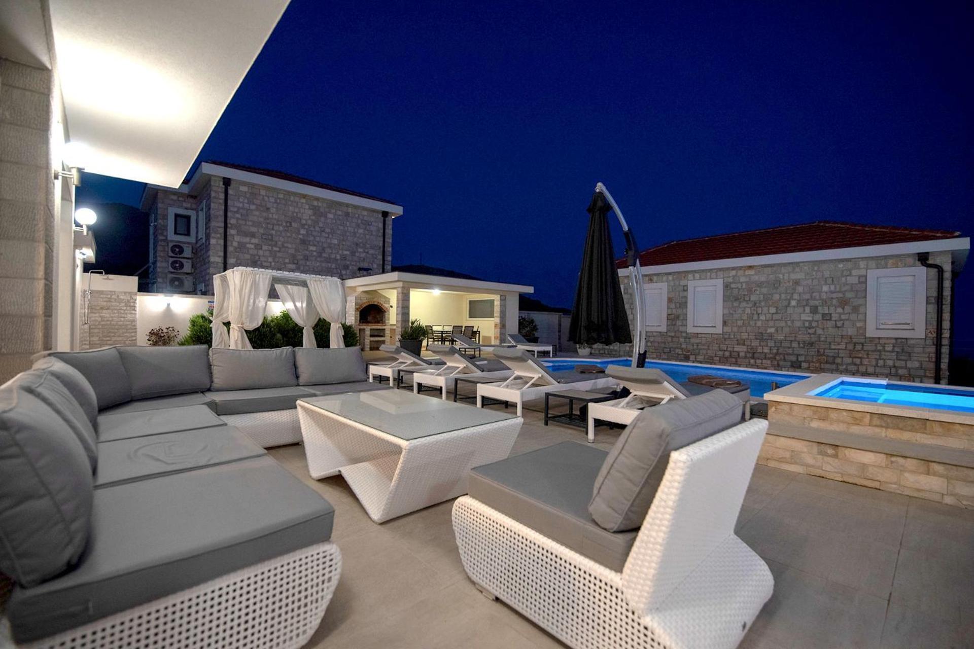 Luxury Villa Miriam With Private Pool And Jet Pool Near Dubrovnik Ivanica Kültér fotó