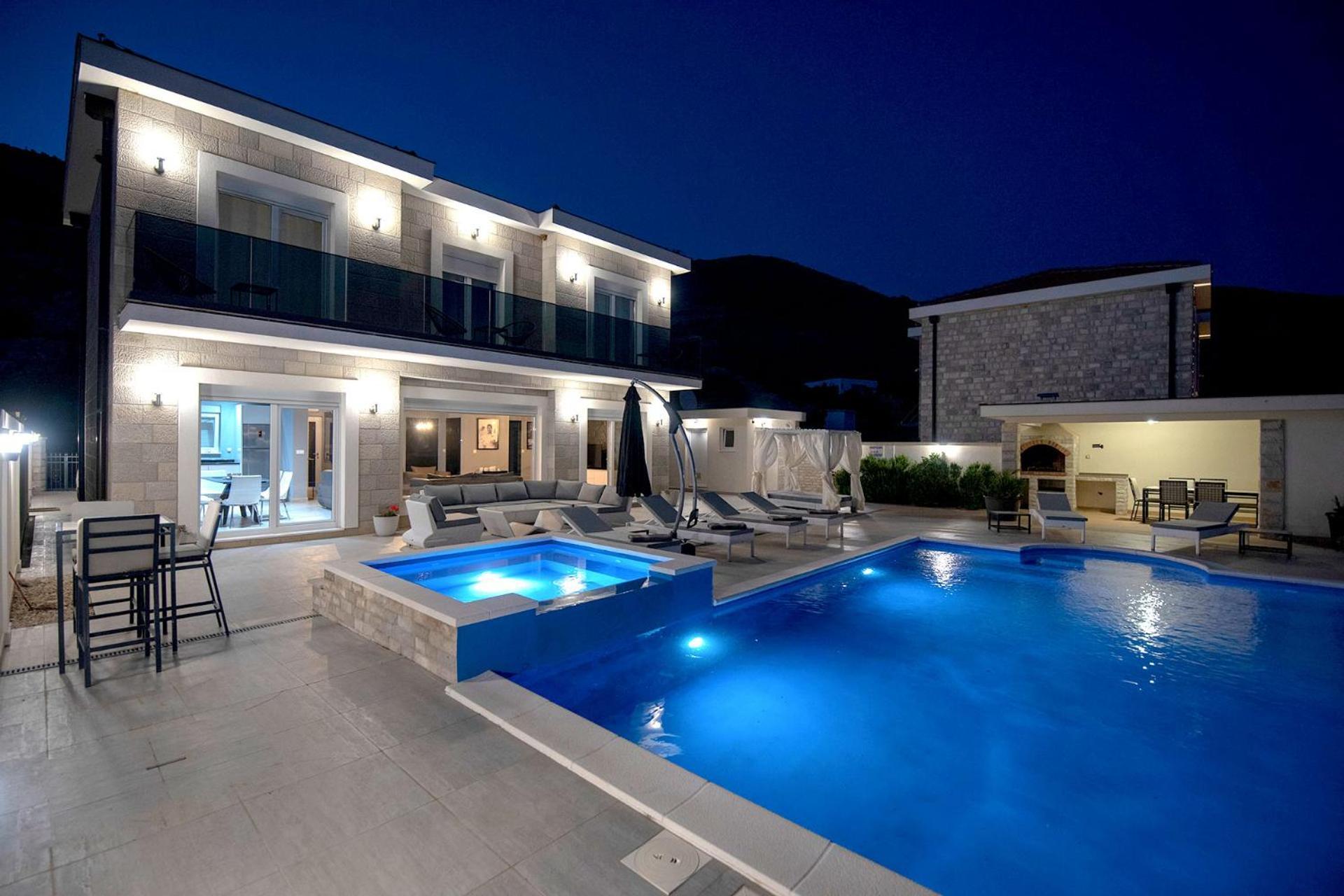 Luxury Villa Miriam With Private Pool And Jet Pool Near Dubrovnik Ivanica Kültér fotó